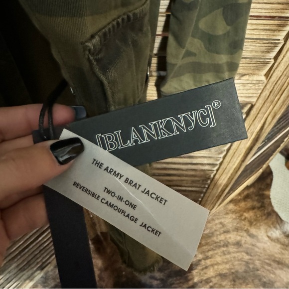 NWT Blank NYC “the army brat jacket” two-in-one reversible camo jacket. - Picture 4 of 4
